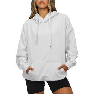 Drawstring Hoodie for Women with Pockets